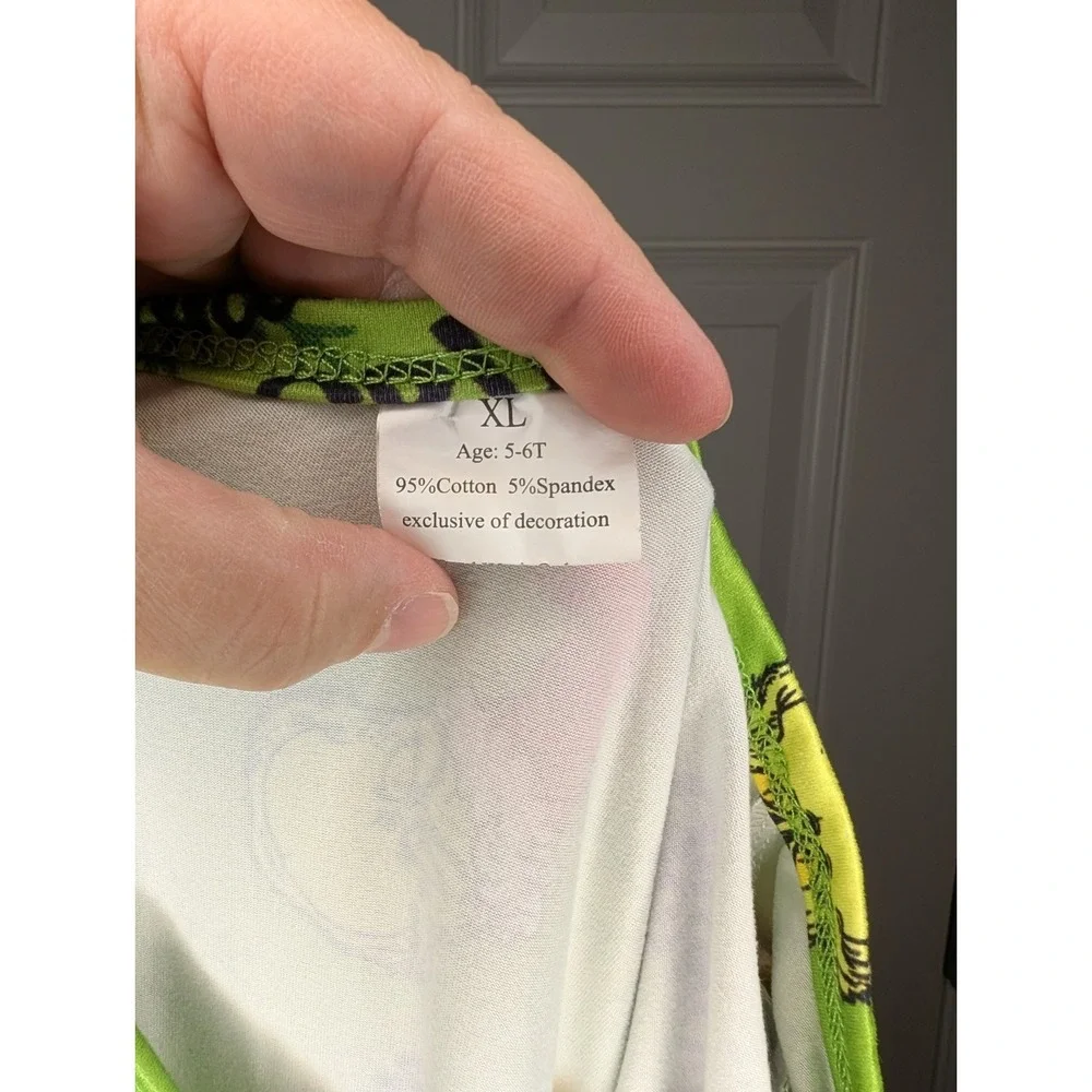 Dr Seuss Grinch Who Stole Christmas Dress Nightgown Girls Small 5/6 Grinchmas